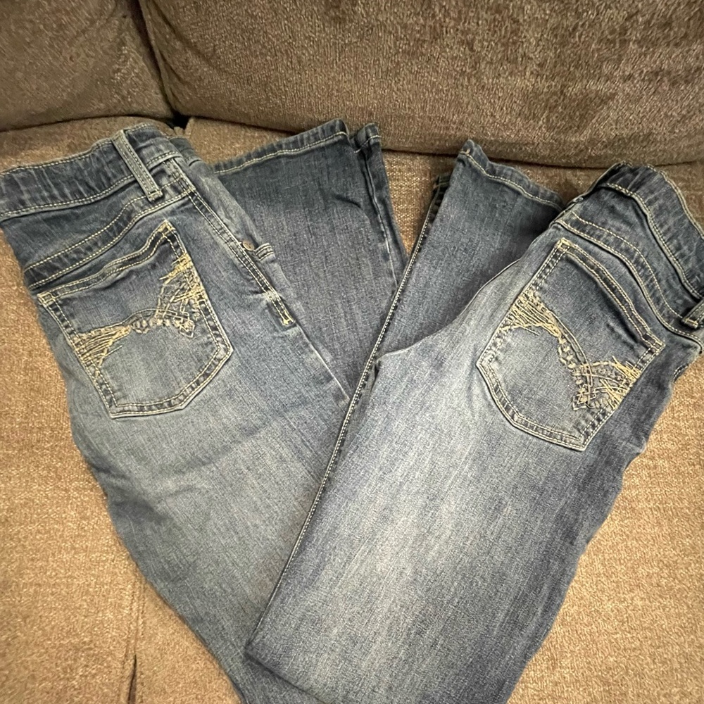 Wrangler Kids' Denim Jeans with Embroidered Pockets